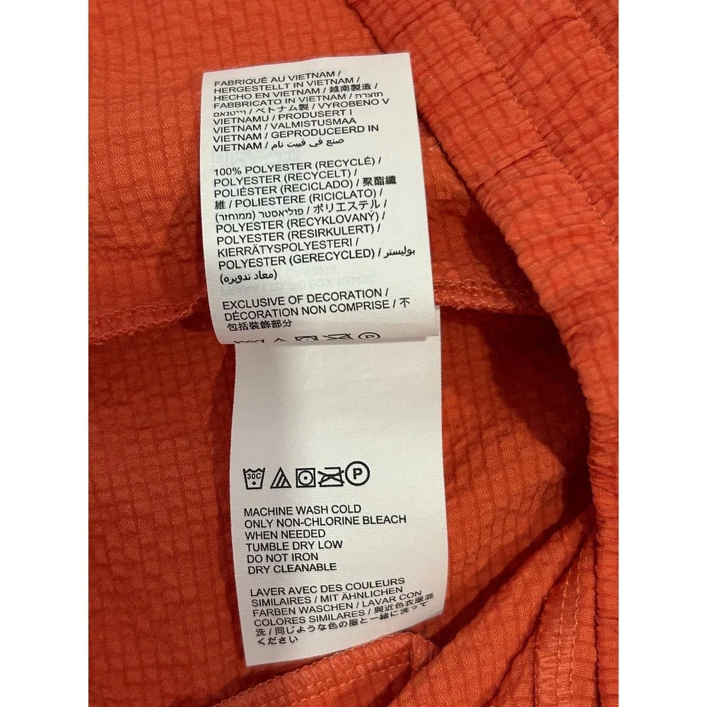 Prana Shorts Size M Coral Pink Seersucker Recycled Material Hiking Casual Travel